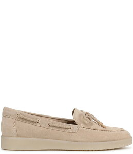 i`CU[ fB[X V[Y pvX XG[h Naturalizer Keelboat Suede Bow Detail Boat Shoes Coastal Tan ^