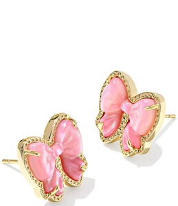 �P���h���X�R�b�g ���f�B�[�X �A�N�Z�T���[ �s�A�X�E�C�������O Kendra Scott Haley Bow Stud Earrings Gold Blush Mother Of Pearl �p�[��