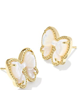 �P���h���X�R�b�g ���f�B�[�X �A�N�Z�T���[ �s�A�X�E�C�������O Kendra Scott Haley Bow Stud Earrings Gold Ivory Mother Of Pearl �A�C�{���[