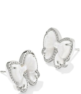 �P���h���X�R�b�g ���f�B�[�X �A�N�Z�T���[ �s�A�X�E�C�������O Kendra Scott Haley Bow Stud Earrings Silver Ivory Mother Of Pearl �A�C�{���[