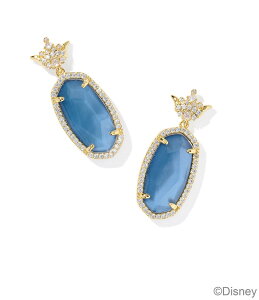 PhXRbg fB[X ANZT[ sAXECO Kendra Scott x Disney Princess Dana Drop Earrings Gold Blue Mother Of Pearl p[