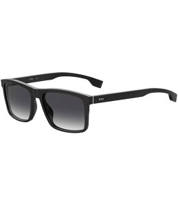 yz q[S{X fB[X TOXEACEFA ANZT[ Men's Boss1036 58mm Rectangle Sunglasses Black