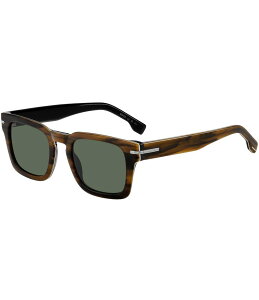 yz q[S{X fB[X TOXEACEFA ANZT[ Men's Boss1625 50mm Rectangle Sunglasses Brown