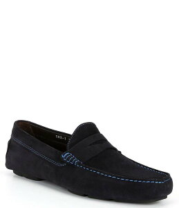 gD[u[g Y V[Y Xb|E[t@[ XG[h [t@[ To Boot New York Men's Suede Driver Penny Loafers Blue u[
