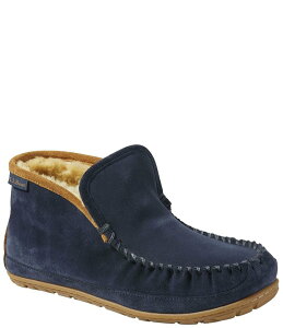 �G���G���r�[�� �����Y �V���[�Y �T���_�� �u�[�c L.L.Bean Men's Wicked Good Boot Moc Winter Slippers Carbon Navy/Saddle �l�C�r�[
