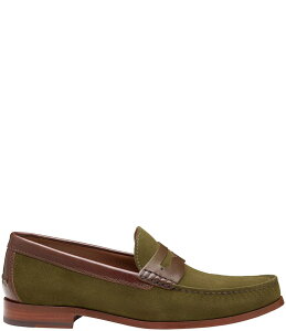 yz WXgAh}[tB[ Y Xb|E[t@[ V[Y Collection Mens Baldwin Suede Penny Loafers Olive