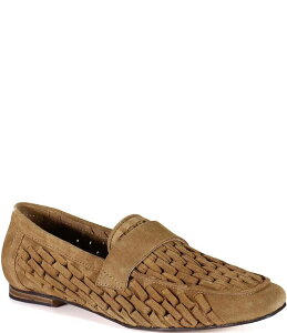 fBogD[ fB[X V[Y Xb|E[t@[ XG[h [t@[ Diba True Age Less Woven Suede Loafers Whiskey