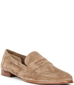 AgjI [j fB[X V[Y Xb|E[t@[ XG[h [t@[ Antonio Melani Cain Two Oiled Suede Penny Loafers Earthy