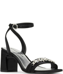 �h�i���h�v���l�[�� ���f�B�[�X �V���[�Y �T���_�� �N���[�v �A���N�� Donald Pliner Doyenne Crepe Elastic Ankle Strap Jewel Ornament Dress Sandals Black �u���b�N