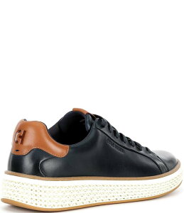 �R�[���n�[�� �����Y �V���[�Y �h���X�V���[�Y �X�j�[�J�[ ���U�[ Cole Haan Men's GrandPro Court SKYWEAVE Leather Sneakers Navy Blazer/CH British Tan/Ivory �A�C�{���[