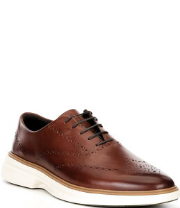 R[n[ Y V[Y hXV[Y EBO`bv IbNXtH[h u[O U[ Cole Haan Men's OriginalGrand Cityspectre Leather Brogue Detail Wingtip Oxfords Woodbury/Natural/Ivory AC{[
