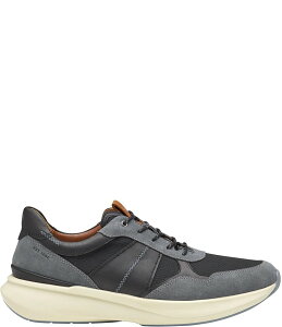 【送料無料】 ジョンストンアンドマーフィー メンズ ドレスシューズ シューズ Men's XC+Declan Suede and Leather Jogger Sneakers Gray
