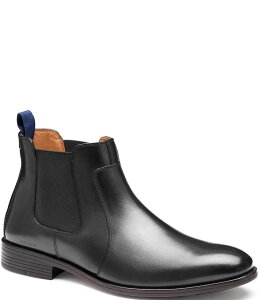 WXgAh}[tB[ Y V[Y u[cECu[c `FV[u[c `FV[ u[c U[ Johnston & Murphy Men's Reeve Leather Chelsea Boots Black ubN