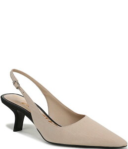 �T���G�f���}�� ���f�B�[�X �V���[�Y �q�[�� Sam Edelman Bianka Color Block Fabric Pointed Toe Slingback Pumps Honey Sand �T���h