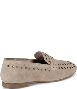 fBogD[ fB[X V[Y Xb|E[t@[ XG[h [t@[ Diba True Can Yon Studded Suede Square Toe Loafers Taupe g[v