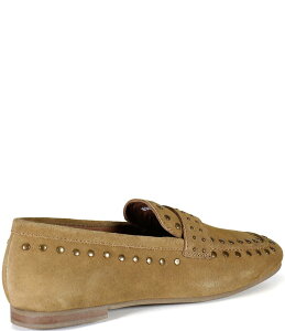 fBogD[ fB[X V[Y Xb|E[t@[ XG[h [t@[ Diba True Can Yon Studded Suede Square Toe Loafers Whiskey
