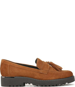tRTg fB[X V[Y pvX XG[h [t@[ Franco Sarto Carolyn Suede Tassel Loafers Saddle Brown uE