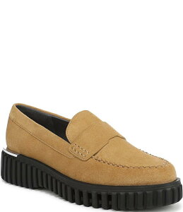 tRTg fB[X V[Y pvX XG[h [t@[ Franco Sarto Flex Roma Suede Loafers Brown uE