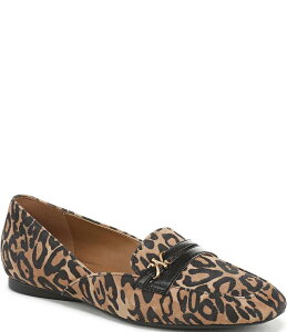 i`CU[ fB[X V[Y pvX vg XG[h [t@[ Naturalizer Create Leopard Print Suede Loafers Dark Brown Leopard uE