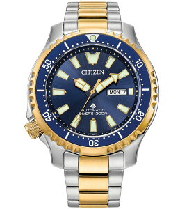 V`Y fB[X ANZT[ rv Two Tone Citizen Men's Promaster Dive Automatic Two Tone Stainless Steel Bracelet Watch