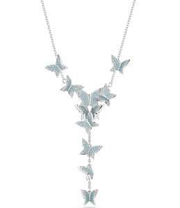 XtXL[ fB[X ANZT[ lbNXE`[J[ [X Swarovski Lilia Crystal Blue Butterfly Y-Necklace Blue u[