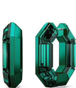 XtXL[ fB[X ANZT[ sAXECO ~j Swarovski Lucent Mini Crystal Hoop Earrings Green O[