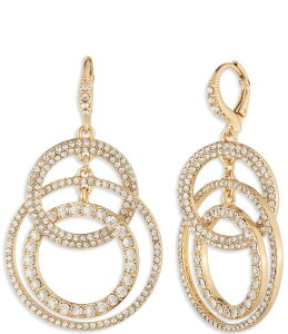 WoV[ fB[X ANZT[ sAXECO Givenchy Gold Tone Pave Orbital Earrings Gold S[h