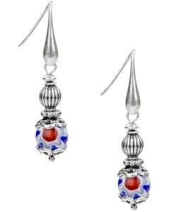 pgVAiV fB[X ANZT[ sAXECO Patricia Nash Bead Wire Drop Earrings Silver Ox Vo[