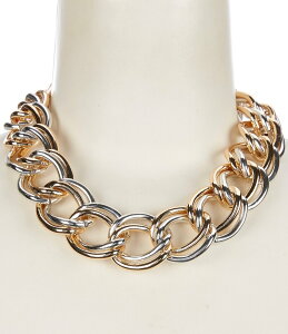 Ai&A@ fB[X ANZT[ lbNXE`[J[ [X Anna & Ava Two Tone Oversized Chain Statement Necklace Multi }`J[