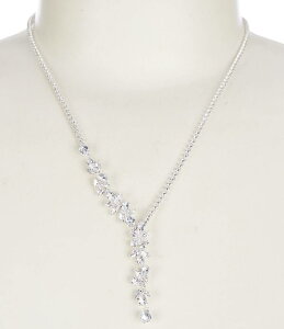 �Z�U���k ���f�B�[�X �A�N�Z�T���[ �l�b�N���X�E�`���[�J�[ ���[�X Cezanne Half Vine Y Necklace Silver/CZ �V���o�[