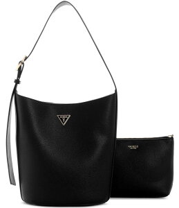 QX fB[X obO V_[obO Guess Meridian II Bucket Bag Black ubN