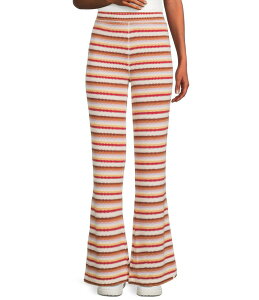 ���b�v�J�[�� ���f�B�[�X �{�g���X �J�W���A���p���c �p���c �j�b�g Rip Curl Bobbi Yarn-Dyed Striped Knit Pants Multi �}���`�J���[