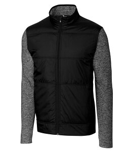 Jb^[AhobN Y AE^[ WPbgEu] g[ WPbg Cutter & Buck Big & Tall Stealth Performance Stretch Full-Zip Jacket Black ubN