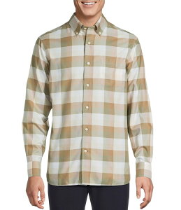 �_�j�G�� �N���~�� �����Y �g�b�v�X �V���c Daniel Cremieux Signature Label Non-Iron Large Check Long Sleeve Woven Shirt Sea Spray �`�F�b�N