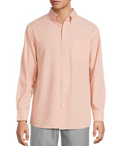���E���h�g�D���[�A���h���[�N �����Y �g�b�v�X �V���c Roundtree & Yorke Performance The Traveler Long Sleeve Solid Chambray Sport Shirt Orange �I�����W