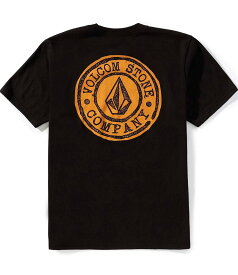 ボルコム メンズ トップス シャツ Volcom Logo Stamp Short Sleeve T-Shirt Black