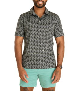 �`���r�[�Y �����Y �g�b�v�X �V���c �|���V���c Chubbies By The Slice Short Sleeve Performance Polo Shirt Black �u���b�N