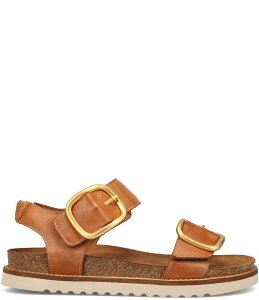 ^IXtbgEFA fB[X V[Y T_ U[ Taos Footwear On The Double Leather Big Buckle Hardware Hook-and-Loop Banded Sandals Caramel