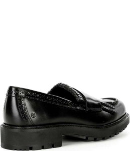 GR[ fB[X V[Y pvX u[O U[ [t@[ ECCO Metropole Oslo Leather Kiltie Brogue Detail Penny Loafers Black ubN