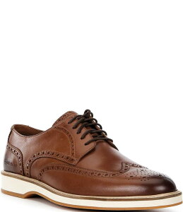 【送料無料】 コールハーン メンズ ドレスシューズ シューズ Men's Morse Grand Leather Brogue Detail Wingtip Oxfords CH British Tan/Ivory/Gum