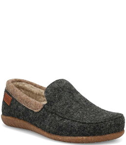 ^IXtbgEFA fB[X V[Y T_ E[ [t@[ Taos Footwear Women's Woolfer Wool Faux Fur Lined Indoor/Outdoor Loafer Slippers Charcoal `R[