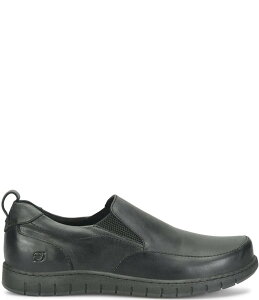 {[ Y V[Y Xb|E[t@[ Xj[J[ U[ Born Men's Leeds Leather Slip On Sneakers Black ubN