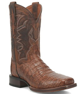 �_���|�X�g �����Y �V���[�Y �u�[�c�E���C���u�[�c Dan Post Men's Kingsly 11 Caiman Square Toe Western Boots Bay Apache/Chocolate �`���R���[�g