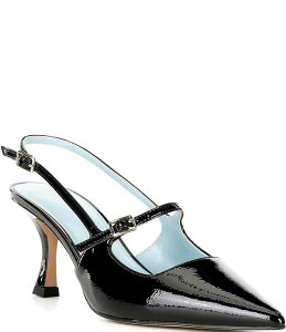�t�����Z�X�o�����^�C�� ���f�B�[�X �V���[�Y �q�[�� ���U�[ FRANCES VALENTINE Vivi Patent Leather Mary Jane Slingback Pumps Black �u���b�N