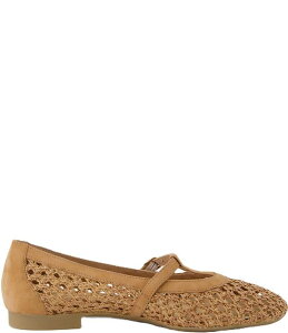 �|�[���E�O���[�� ���f�B�[�X �V���[�Y �p���v�X �X�G�[�h Paul Green Anabele Woven Nubuck Suede T-Strap Mary Jane Flats Sisal