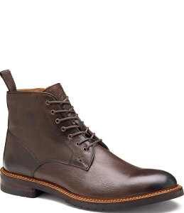WXgAh}[tB[ Y V[Y u[cECu[c U[ Johnston & Murphy Collection Men's Hartford Leather Plain Toe Boots Dark Brown uE