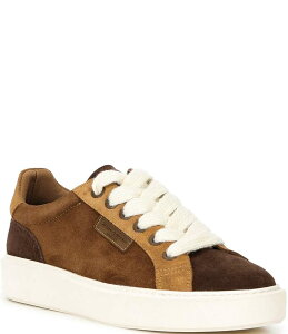 J[gWFCK[h Y V[Y hXV[Y Xj[J[ XG[h J[ubN S Kurt Geiger London Men's Albion Suede Colorblock Logo Sneakers Tan Combo ^