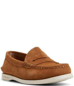 Xy[ fB[X V[Y Xb|E[t@[ XG[h [t@[ Sperry Woman's Authentic Original Loafer Suede Penny Loafers Tan ^