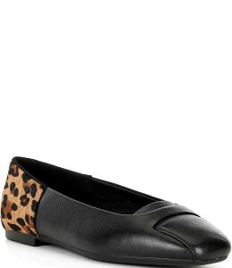 �G�R�[ ���f�B�[�X �V���[�Y �p���v�X ���U�[ ECCO Women's Margot Origami Leopard Leather Ballerina Flats Mocha/Leopard ���J