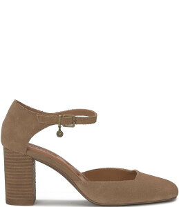 ���b�L�[�u�����h ���f�B�[�X �V���[�Y �q�[�� �X�G�[�h �A���N�� Lucky Brand Kanira Suede Ankle Strap Pumps Porcini